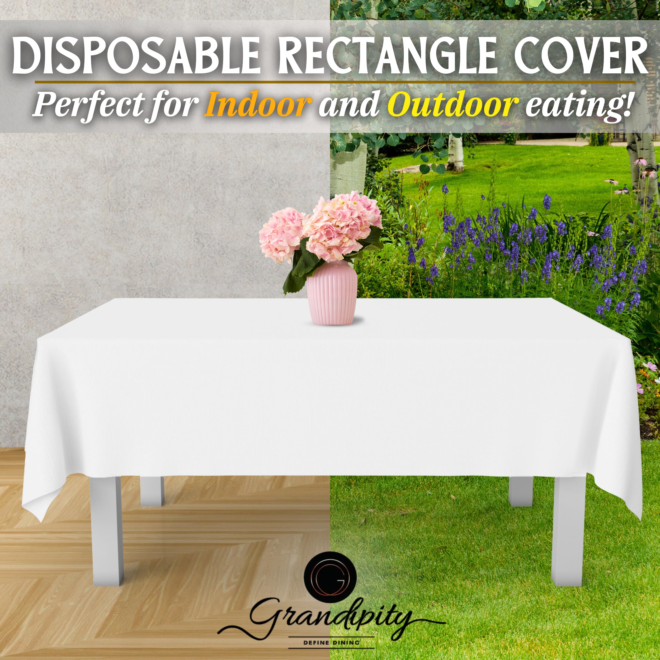 Grandipity 6-pack tablecloths simplify event prep and cleanup