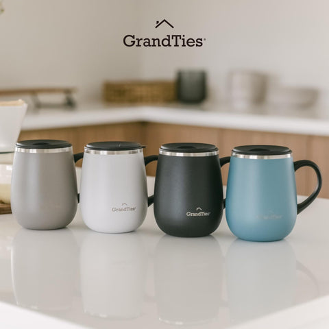 GRANDTIES silicone O-ring lid minimizes leaks during travel