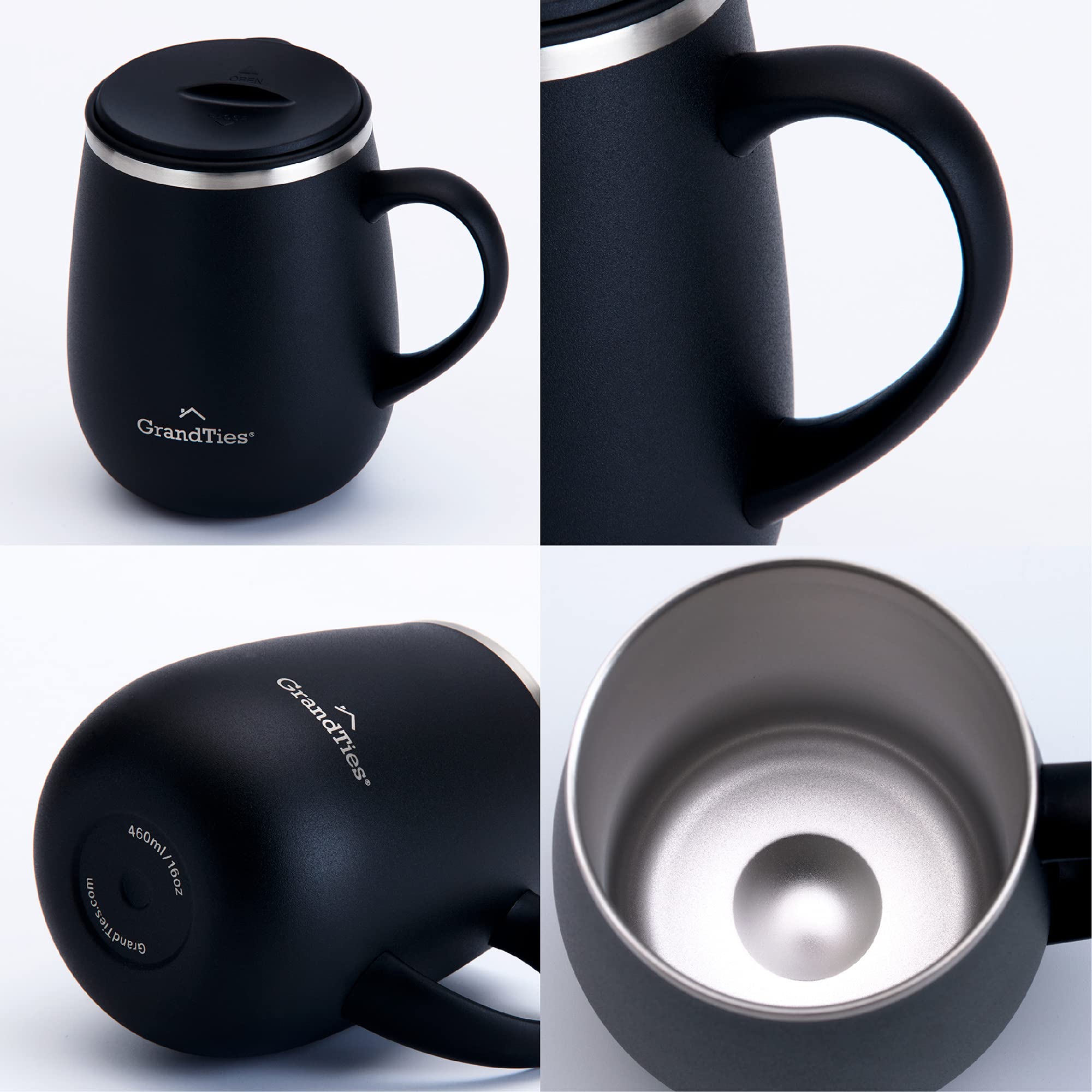 GRANDTIES gift-ready tumbler for coffee lovers and travelers