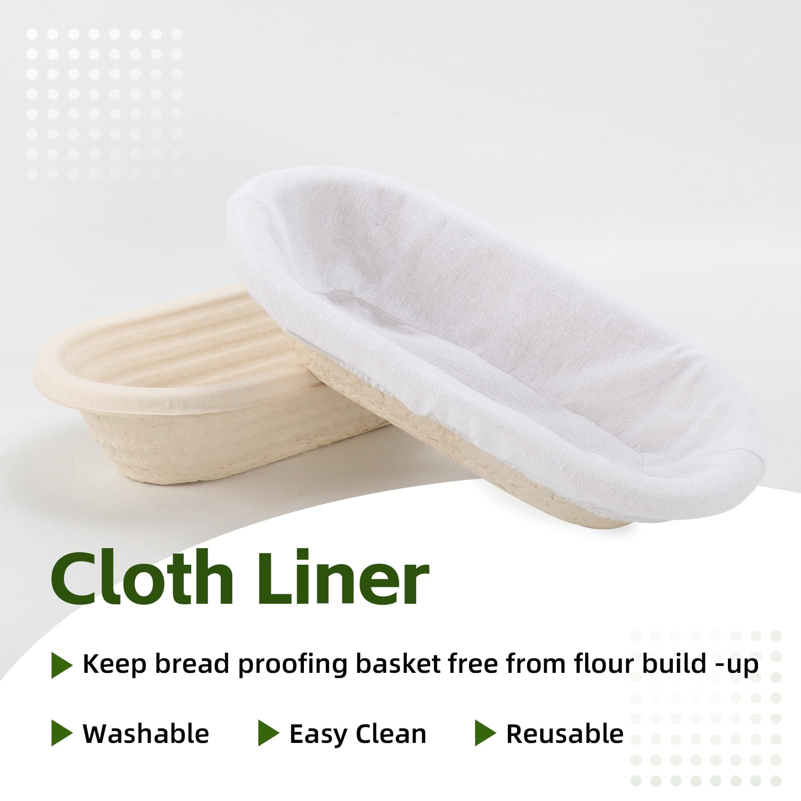 grandtobuy 12in oval banneton set ensures consistent shape and easy release