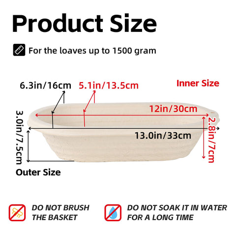 grandtobuy pulp basket interior lines help shape dough with bakery-like precision