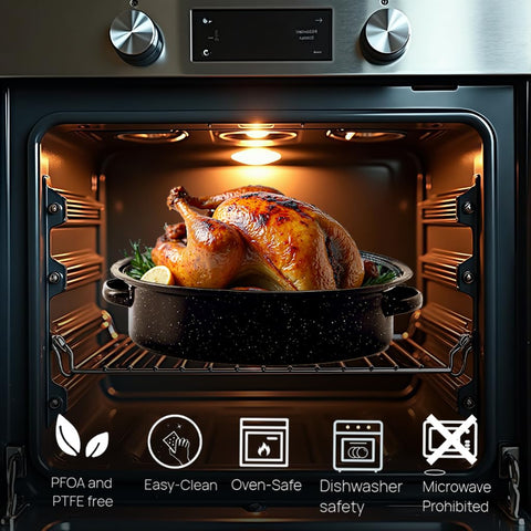 Granite Bowl dishwasher-safe design eases post-meal cleanup.