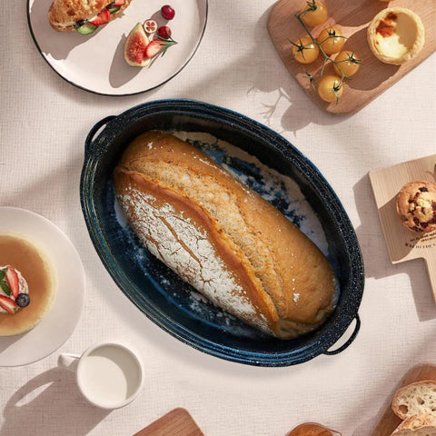 Granite Bowl kitchen scene shows festive turkey roast potential.