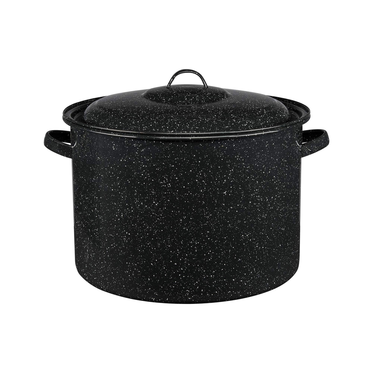 Granite Ware 21-quart stockpot for large batches of soups and stews.