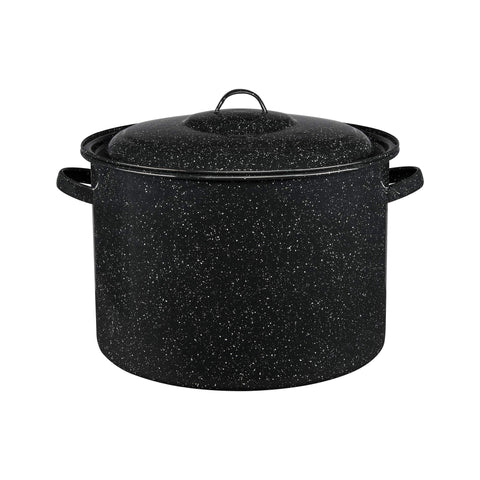 Granite Ware 21-quart stockpot for large batches of soups and stews.