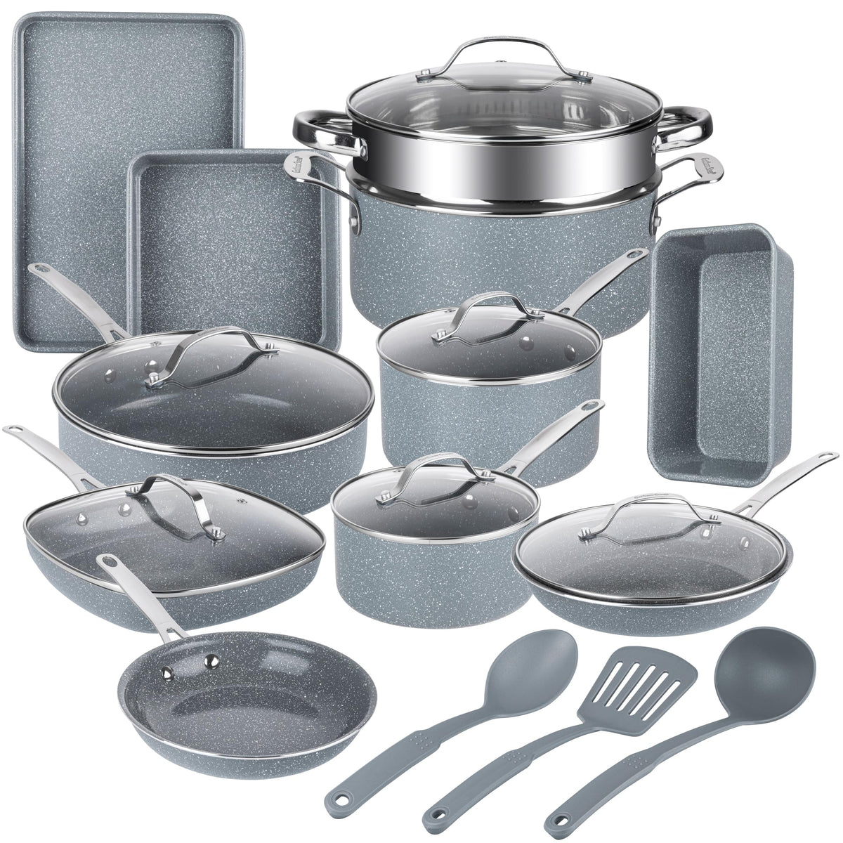 Granitestone Ceraluxe 20pc set full collection ready for versatile daily cooking