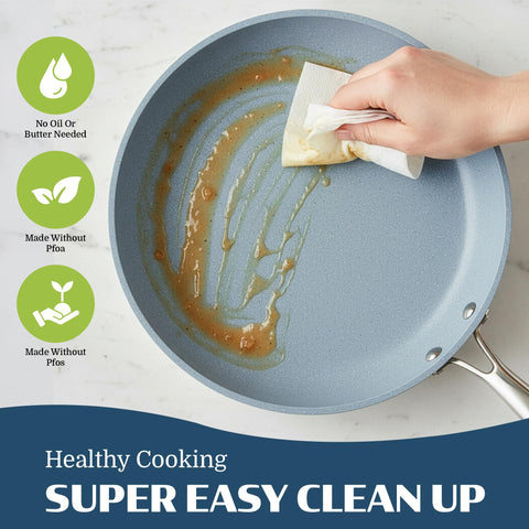 Granitestone Ceraluxe dishwasher-safe pots for easy cleanup