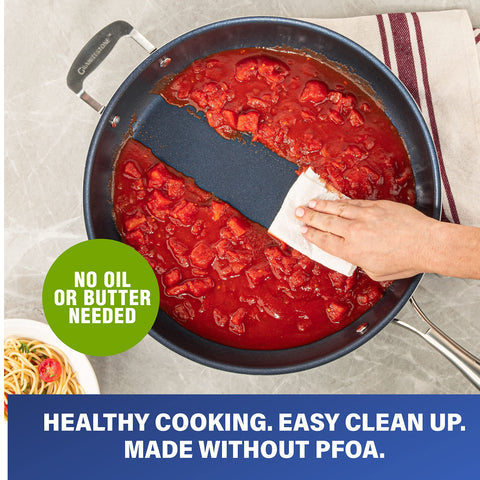 Granitestone oven-safe and dishwasher-safe pan for versatile cooking