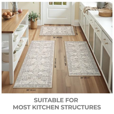 GRANNY SAYS Boho kitchen rug 20x48 midview highlights generous coverage for larger tasks.