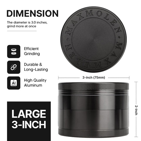 GRAVEND spice grinder with diamond-shaped teeth for speed