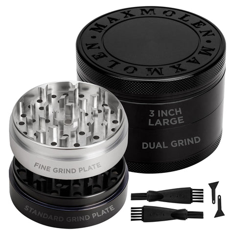 GRAVEND dual-purpose 3-inch grinder top view shows compact, efficient spice grinding