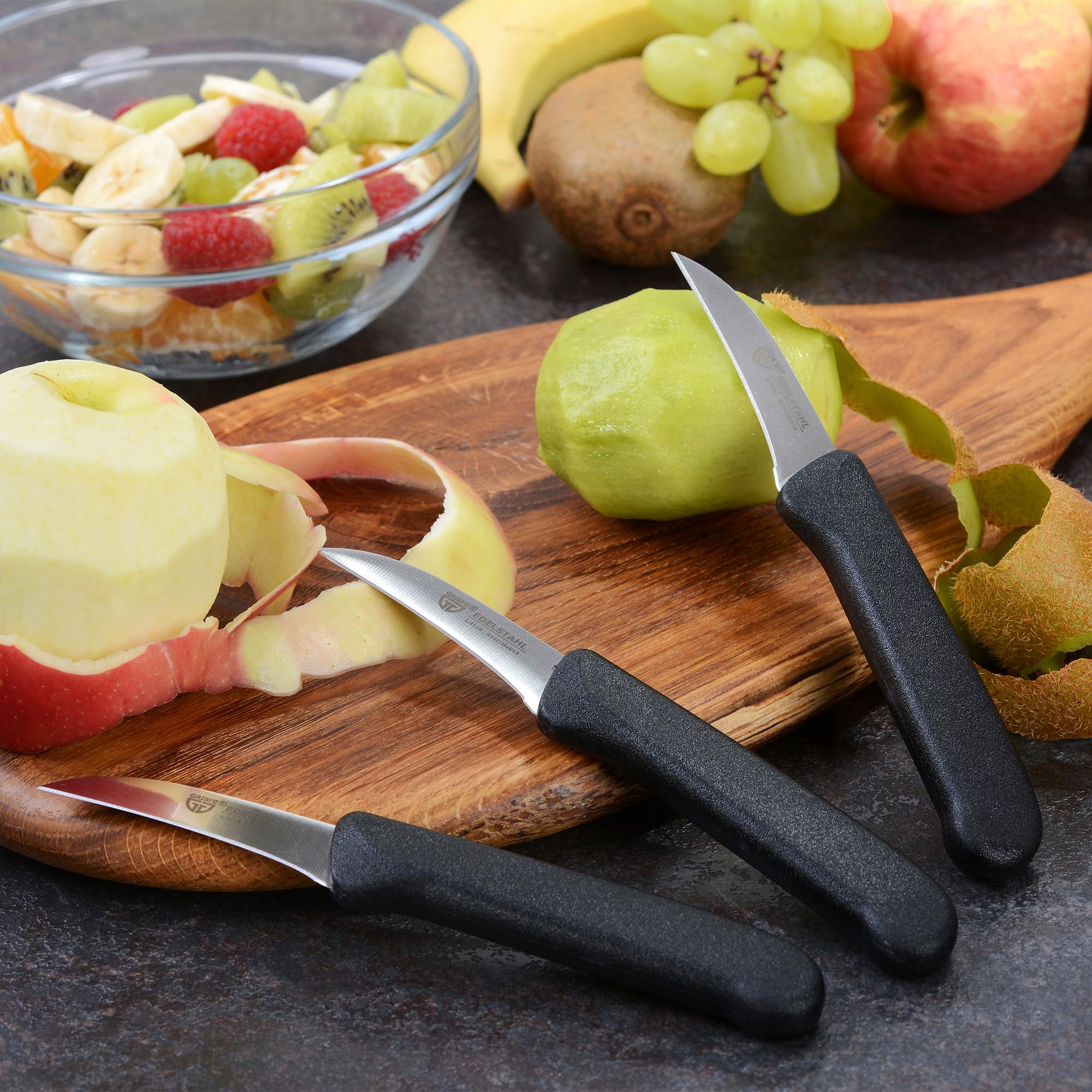 GRÄWE paring knife close-up, sharp edge ready for peeling and small tasks