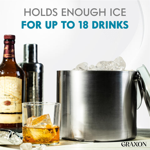 GRAXON party-ready ice bucket enhancing beverage service.