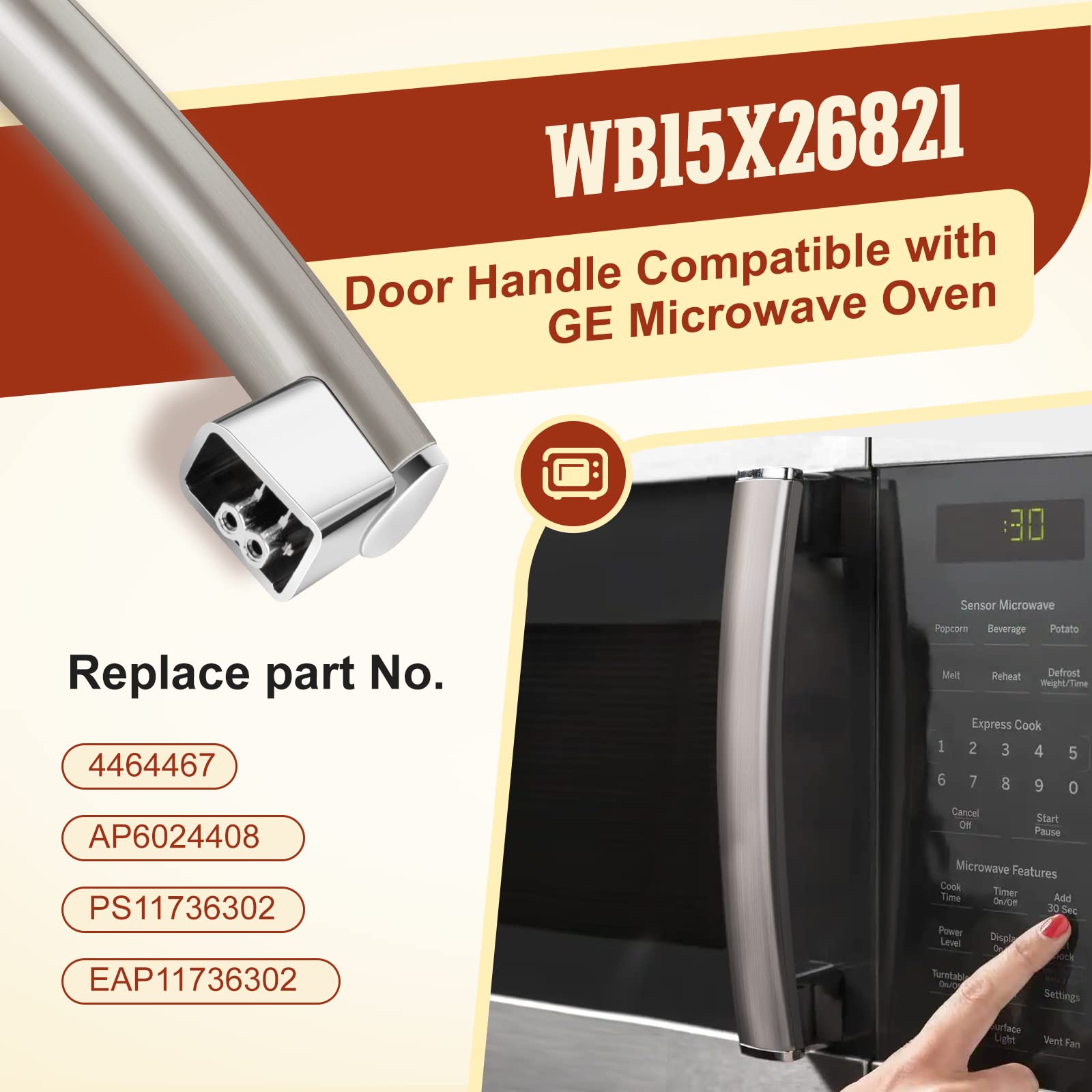 Stainless steel finish on GREALTH WB15X26821 for a modern look and durability