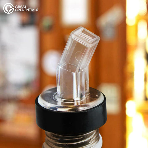 Great Credentials home bar use illustrates easy, free-pour style.