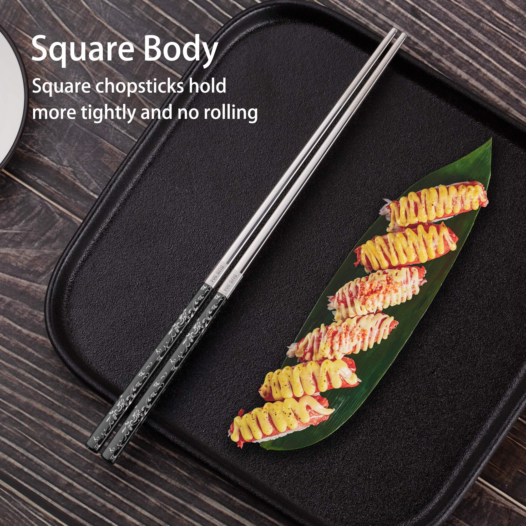 Greatamzor eco-friendly reusable chopsticks reduce waste in daily meals.