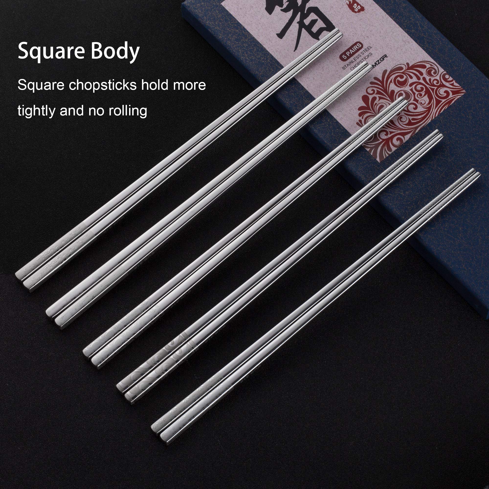 Greatamzor eco-friendly reusable chopsticks reduce waste compared to disposables.