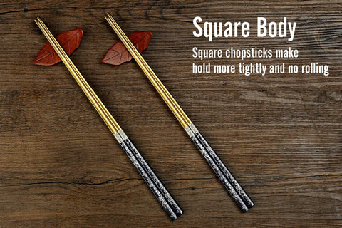 Greatamzor titanium-plated chopsticks offer a stylish, long-lasting option for meals.