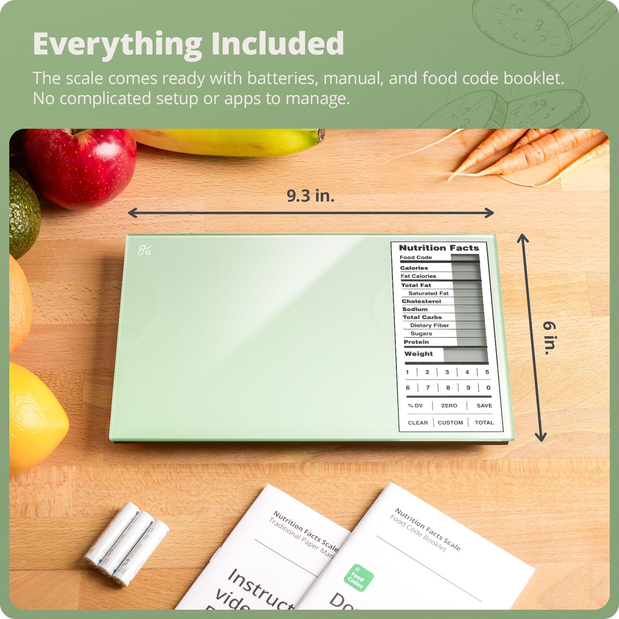 Greater Goods scale emits audible beeps to confirm actions during use.