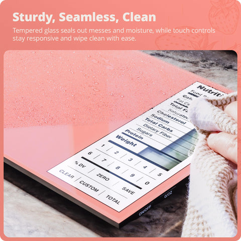 Greater Goods Digital Nutrition Scale compact size fits on your counter.