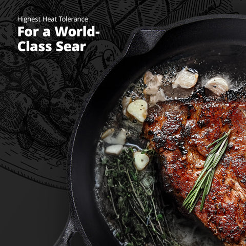 Greater Goods ergonomic handle use for secure transfer from stove to table