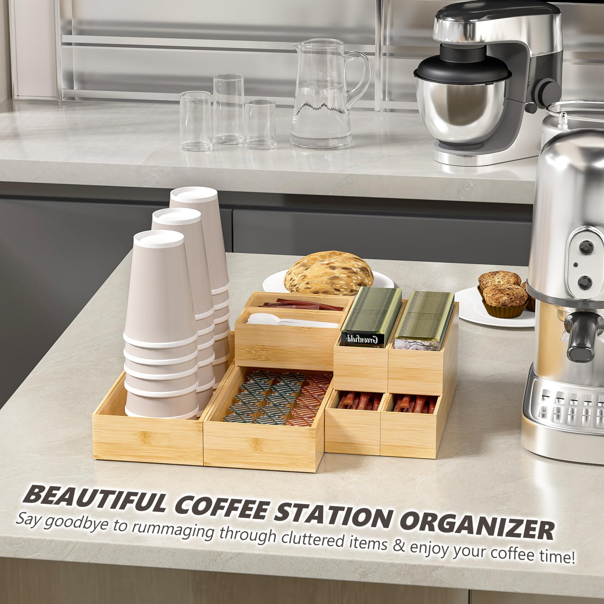 Greatseas bathroom tray organizer for compact storage and cosmetics.