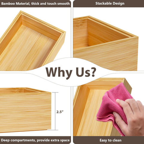 Greatseas dresser drawer organizer stores accessories neatly and efficiently.