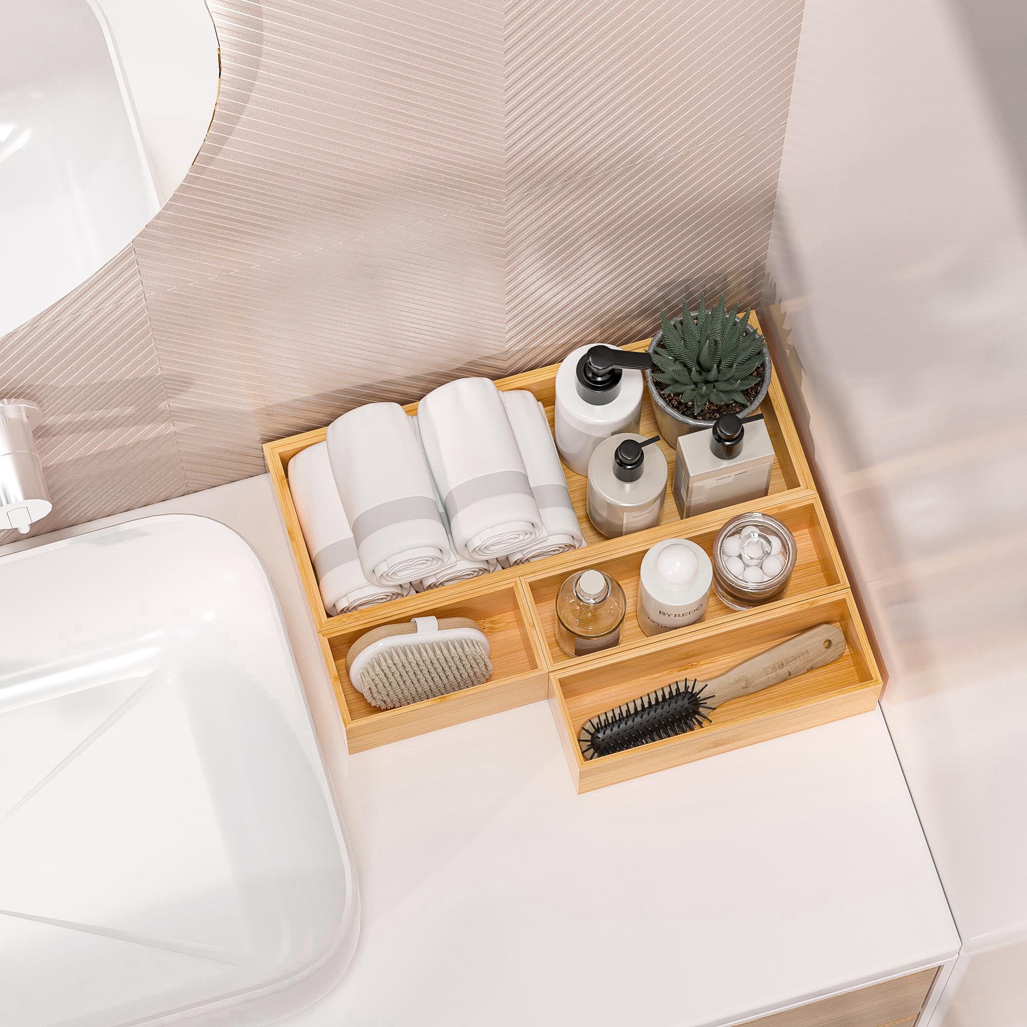 Greatseas utensil organization bin keeps spatulas and whisks within reach.