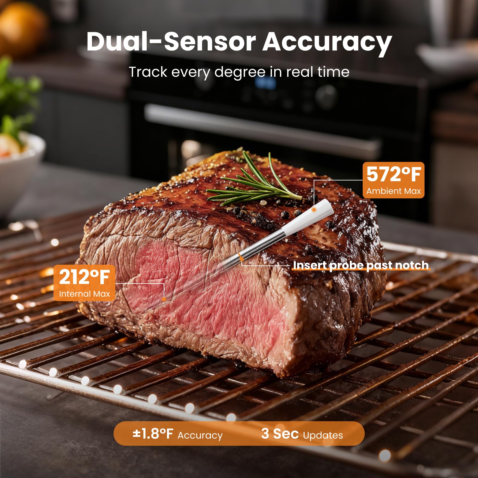 Grebilux dishwasher safe probes simplify post-cook cleaning