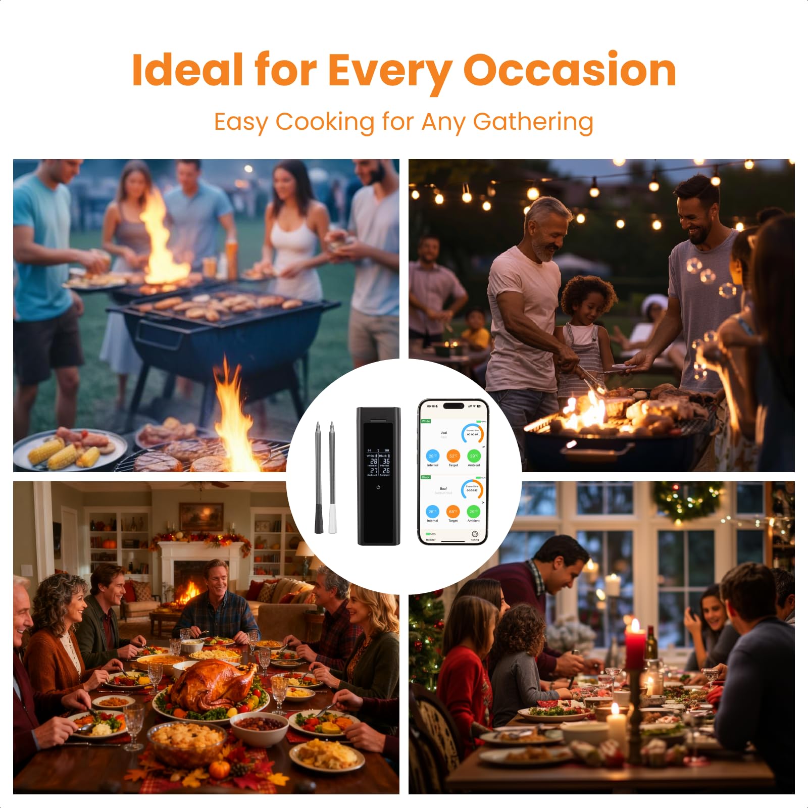 Grebilux works with grill, oven, and smoker for versatile use