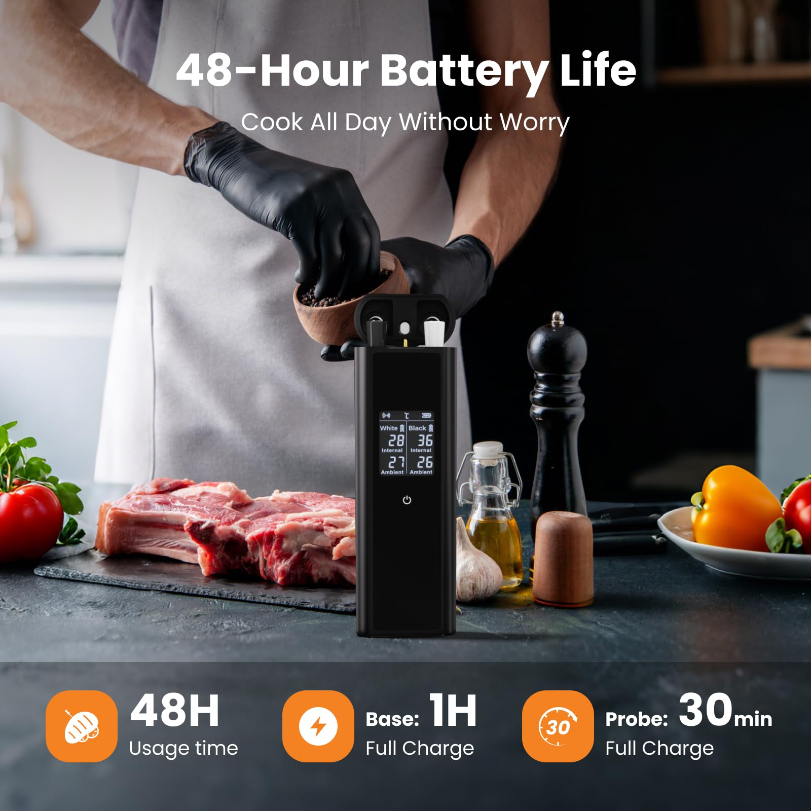 Grebilux two way alerts keep you informed from the kitchen or patio