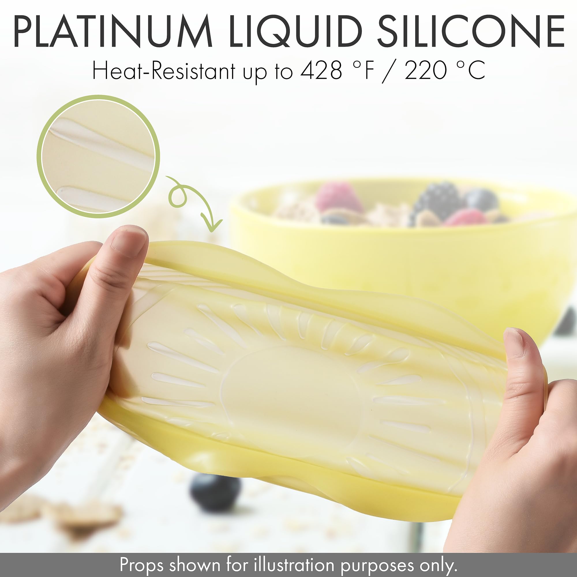 Green Hearth multipurpose silicone lids reduce waste and add convenience