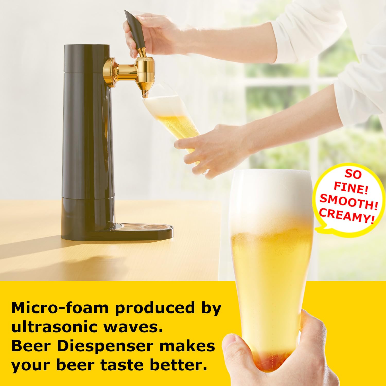 GREEN HOUSE portable beer dispenser pour supports outdoor parties and quick servings.