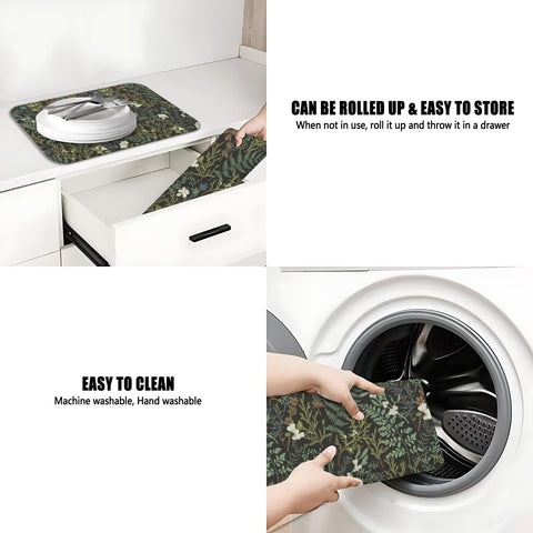 Durable, heat-resistant surface protects countertops during prep