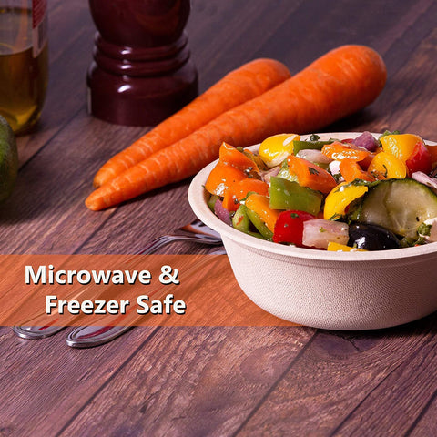 Green Swan compostable bowls showing eco-friendly design for sustainable use.