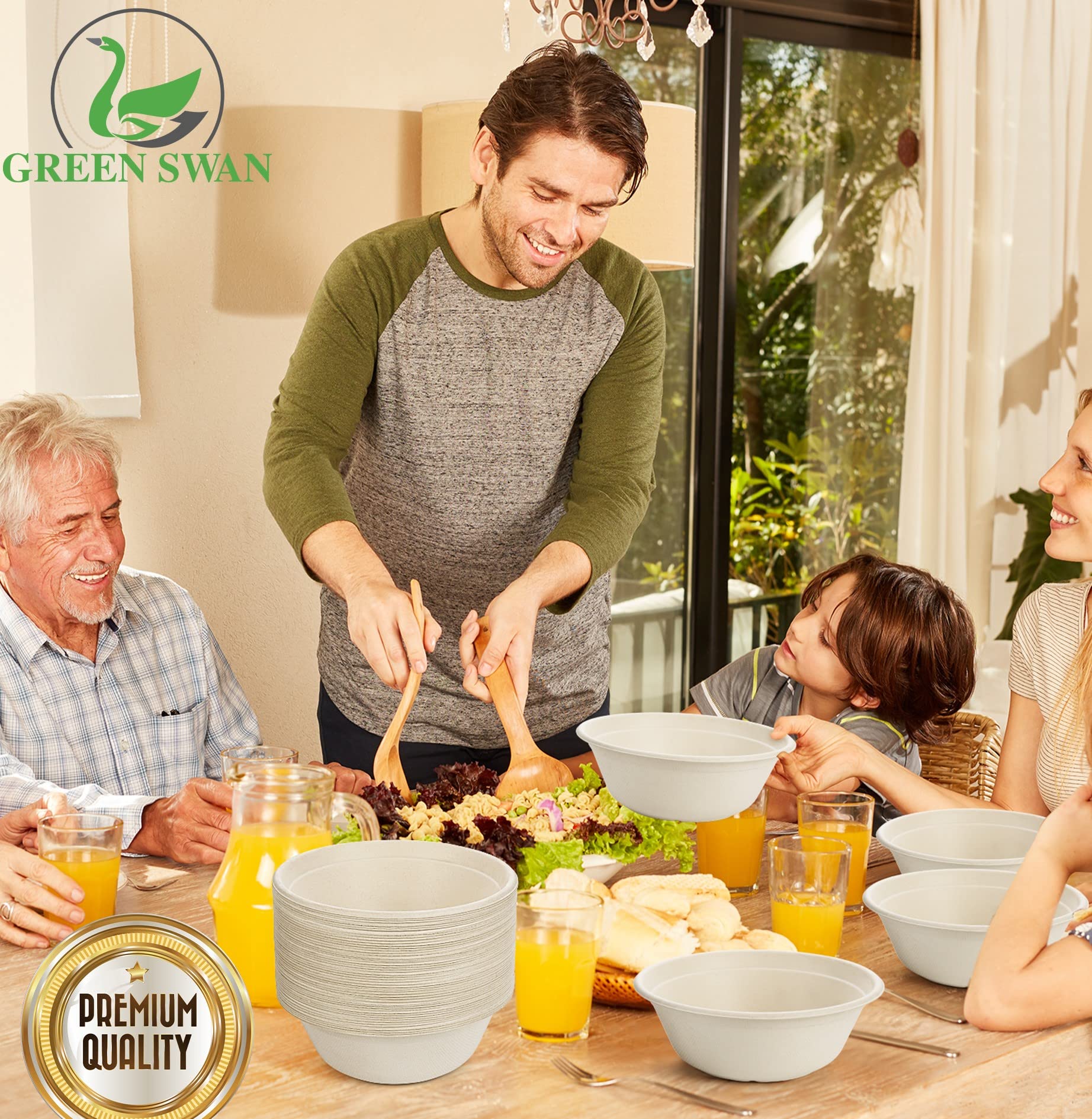 Green Swan leak-resistant bowls keeping soups contained during busy service.