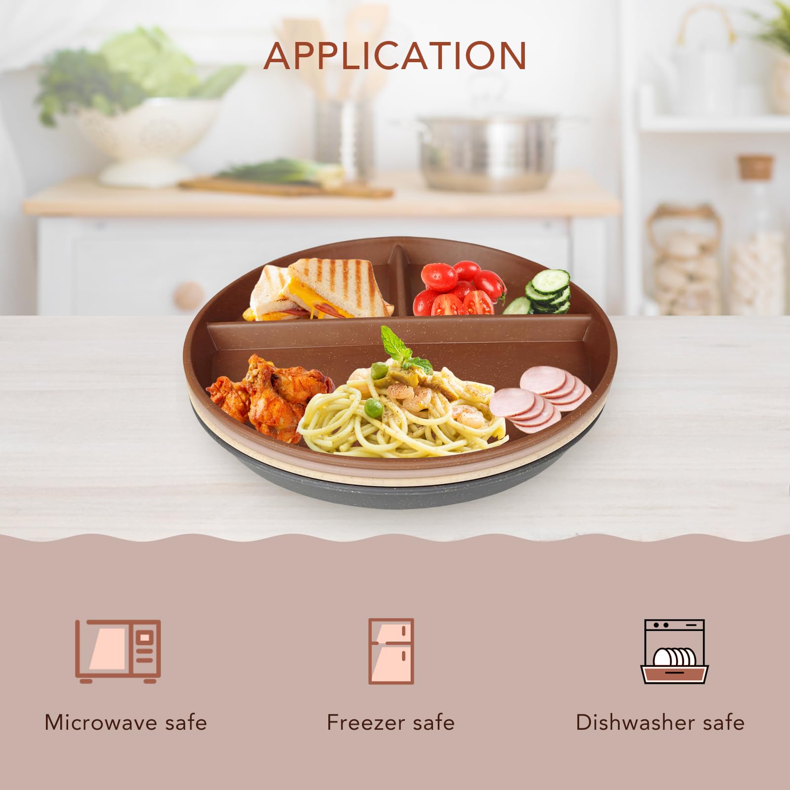 Greenandlife coffee plate for everyday meals and easy reheating.