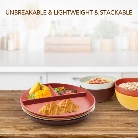 Greenandlife microwave and dishwasher safe plate for easy reheating and cleaning