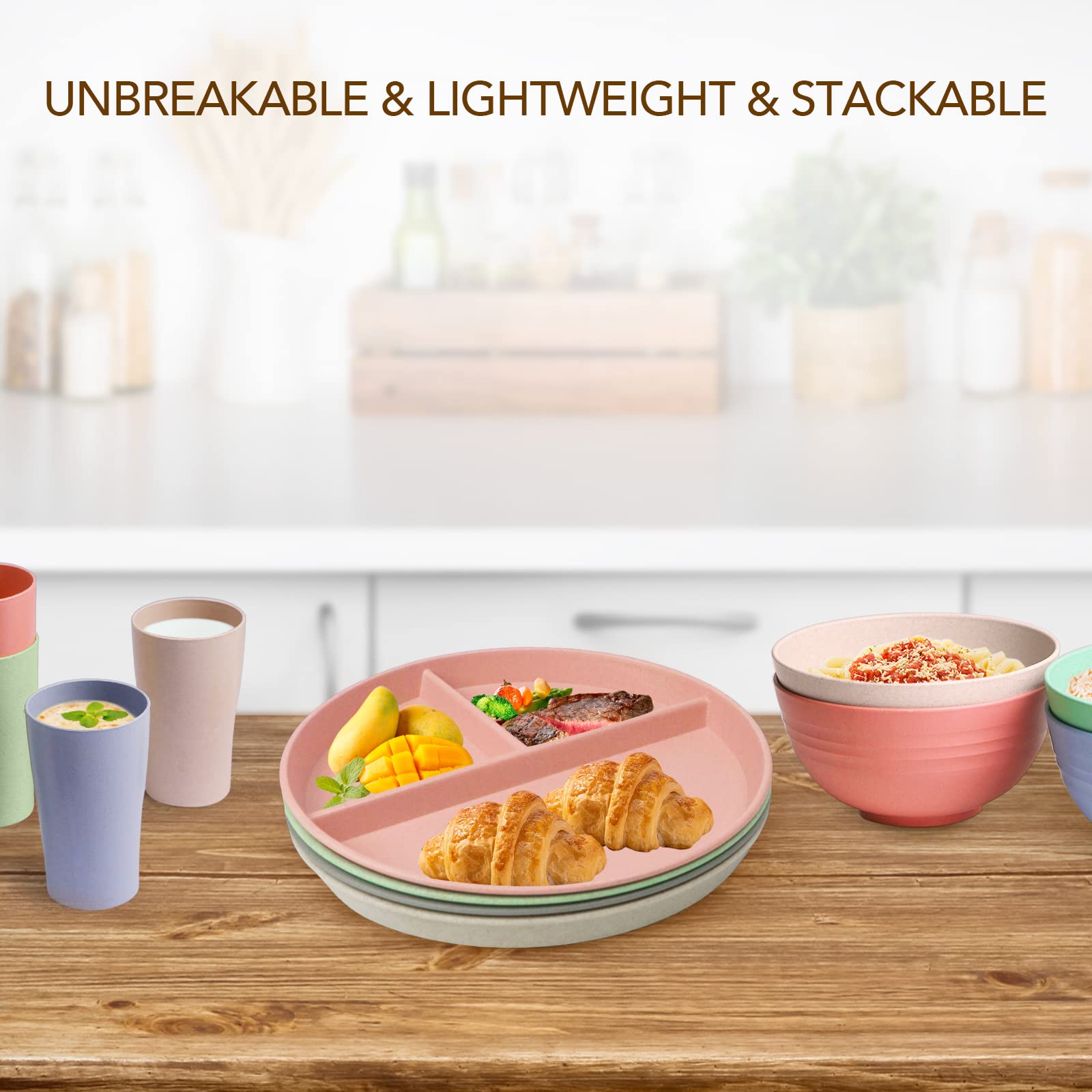 greenandlife unbreakable plate highlighting durable design for busy households