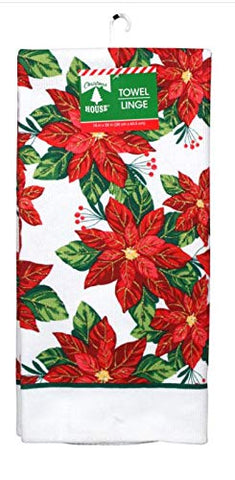 Greenbrier Poinsettia bundle view shows coordinated Christmas kitchen accessories.