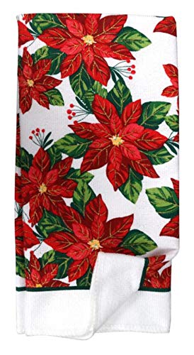 Greenbrier Poinsettia potholders offer heat protection during holiday baking.