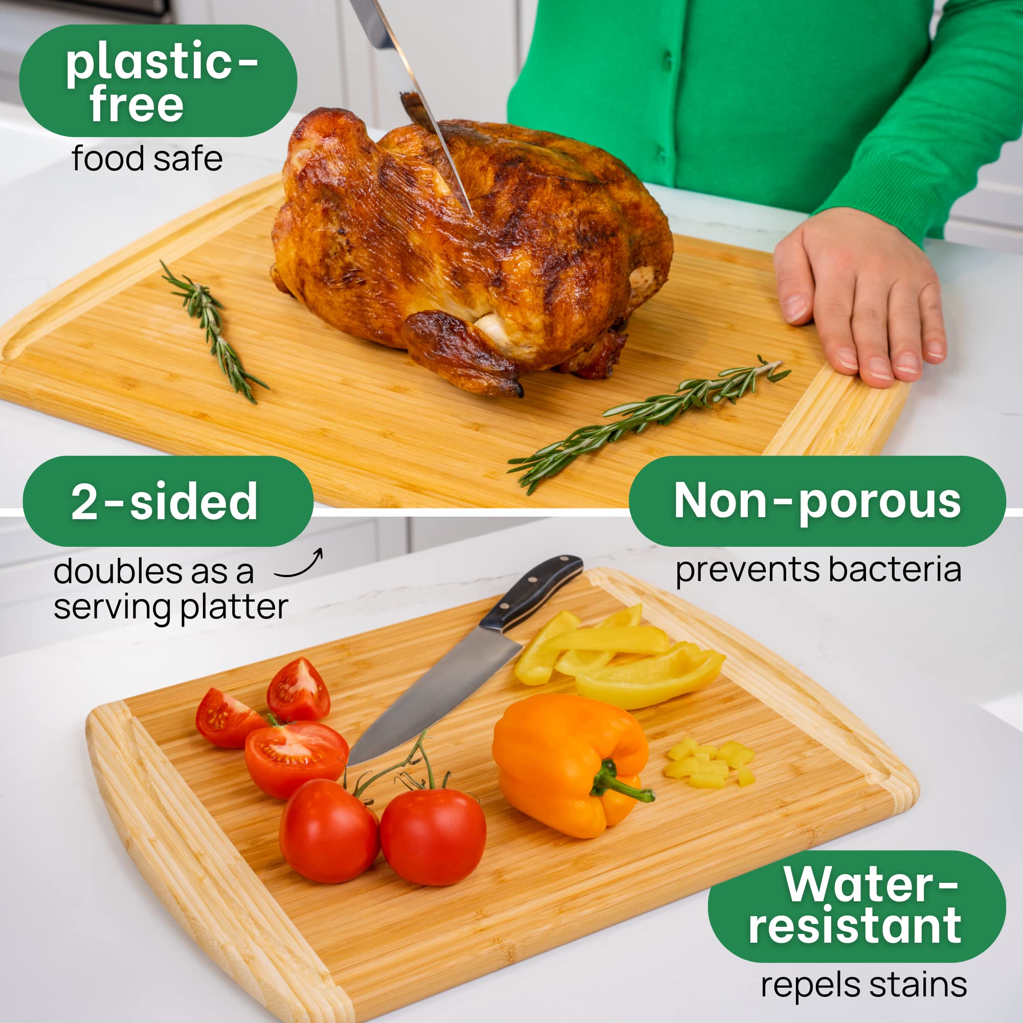 Greener Chef lifetime replacement warranty for tough kitchen use.