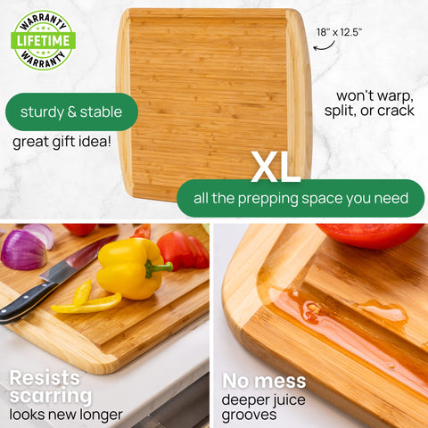 Greener Chef board doubles as serving board for stylish entertaining.