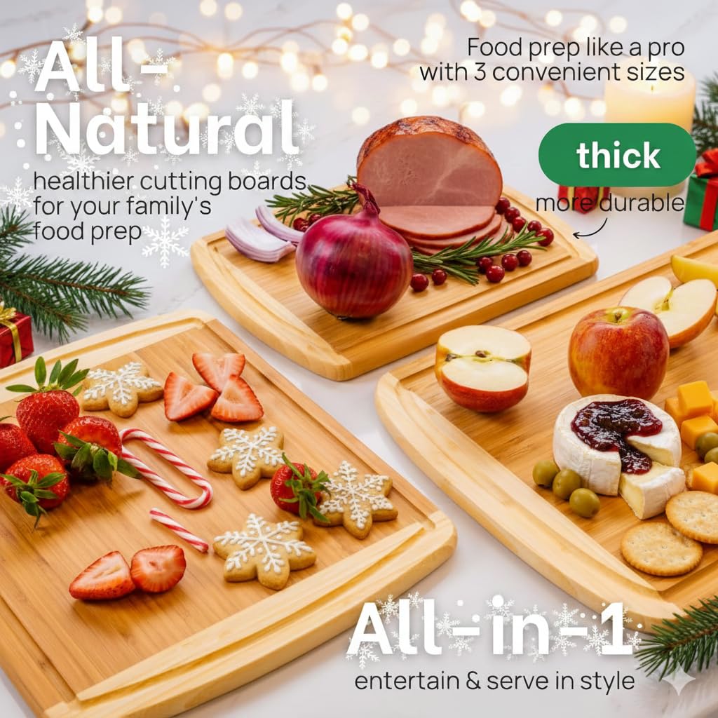 Greener Chef durable bamboo kitchen board designed for long-term use.