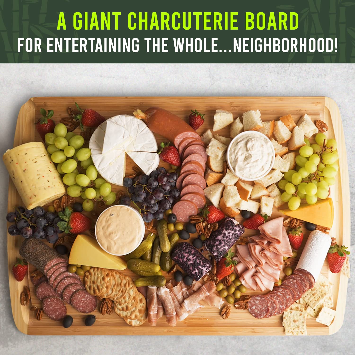 Greener Chef oversized carving board supports roast carving and slicing