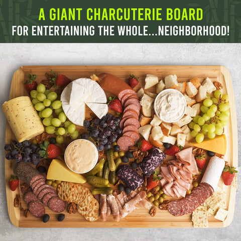 Greener Chef oversized carving board supports roast carving and slicing