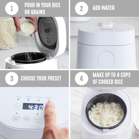 GreenLife delayed timer feature enabling flexible meal planning.