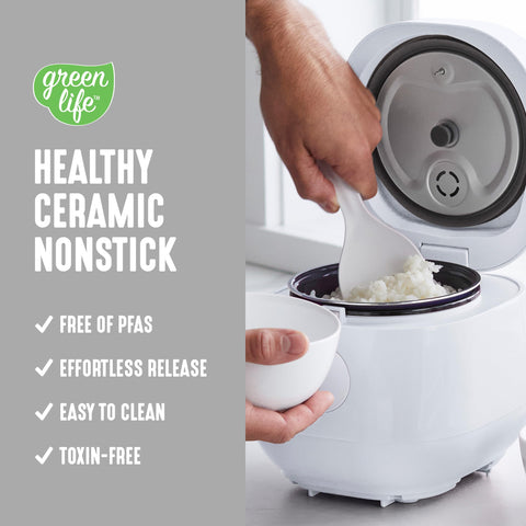 GreenLife PFAS-free ceramic pot ready for effortless release and cleaning.
