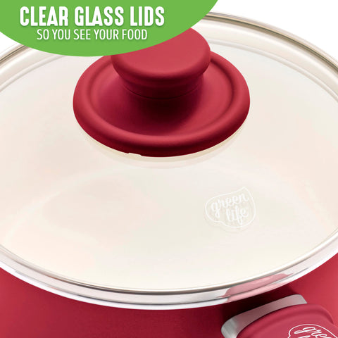 GreenLife recycled aluminum construction supports eco-friendly kitchenware.