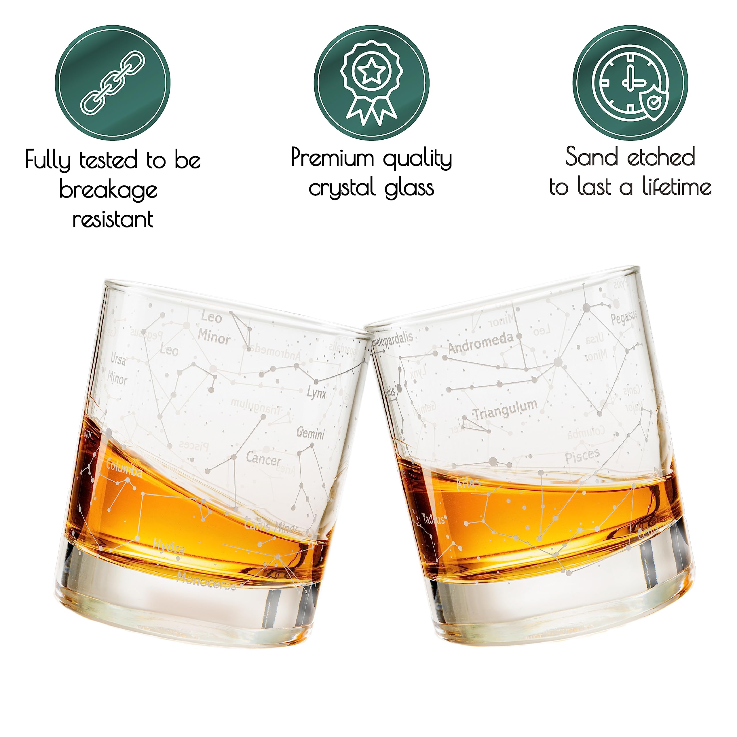 Greenline Goods 10 oz rocks glass with heavy base for balanced, premium feel